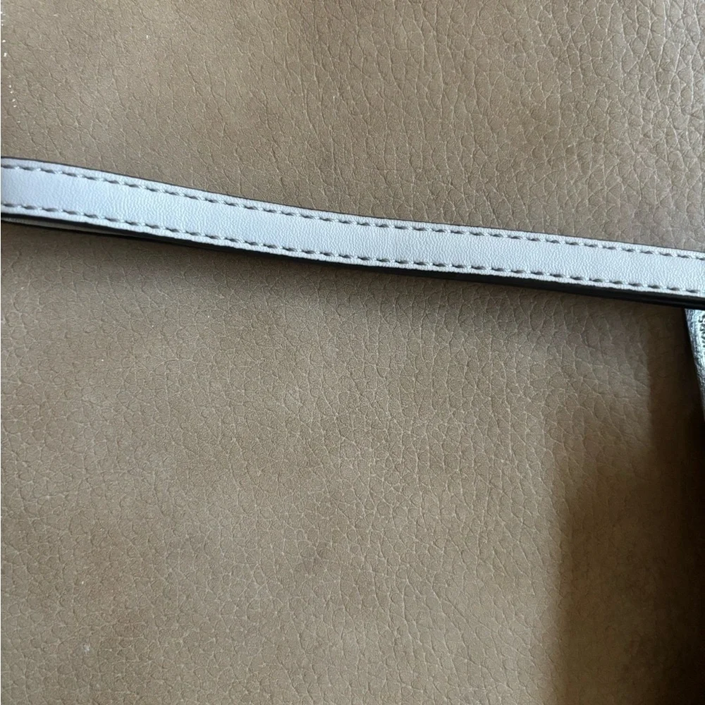Michael Kors Metallic Silver Wristlet